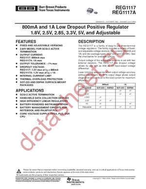 REG1117-3.3G4 datasheet  